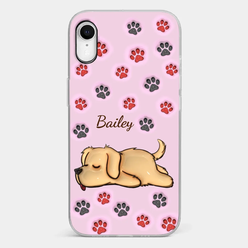 Pawsitively Loved - Dog & Cat Personalized Custom 3D Inflated Effect Printed Clear Phone Case - Gift For Pet Owners, Pet Lovers - Image 25
