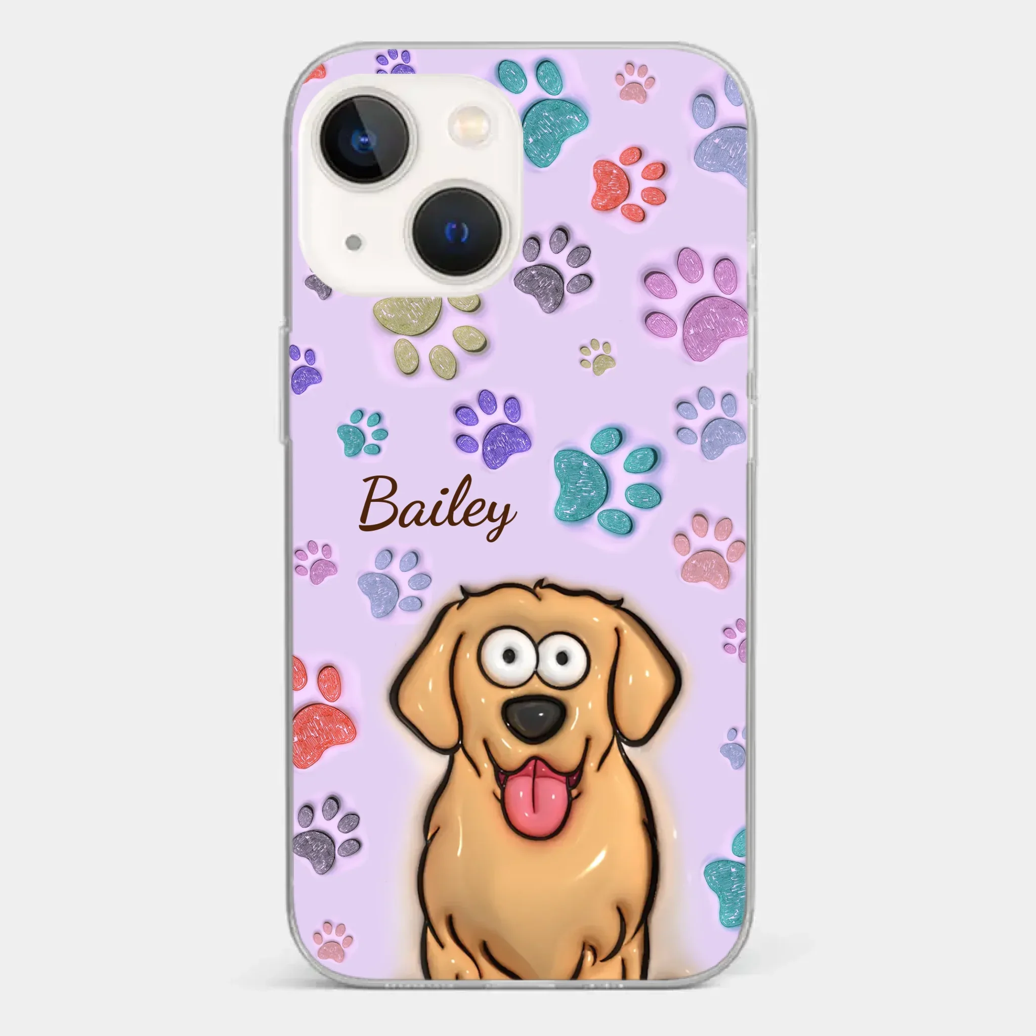 Pets Are The Best Kind Of Therapy - Dog & Cat Personalized Custom 3D Inflated Effect Printed Clear Phone Case - Gift For Pet Owners, Pet Lovers - Image 13