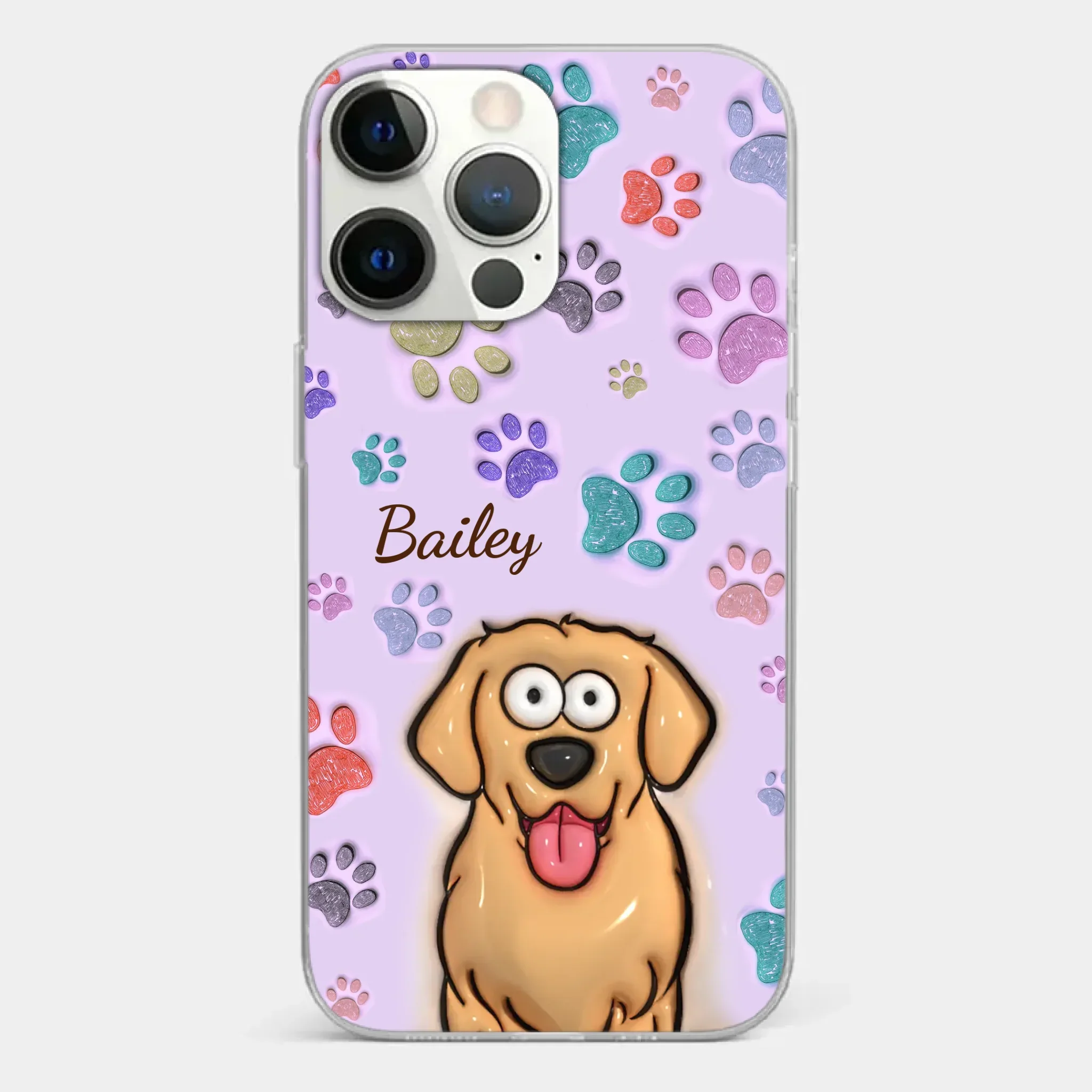 Pets Are The Best Kind Of Therapy - Dog & Cat Personalized Custom 3D Inflated Effect Printed Clear Phone Case - Gift For Pet Owners, Pet Lovers - Image 20