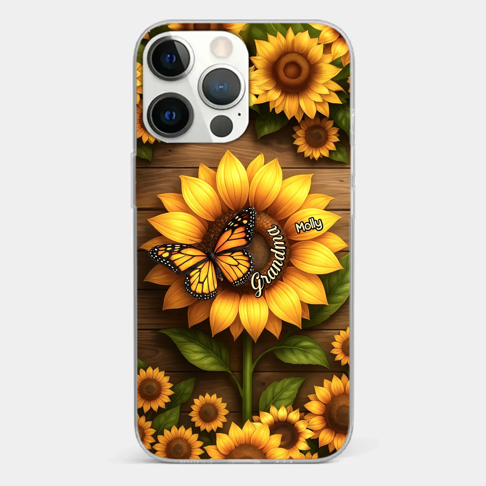 Planted With Love, Blossomed With Grandkids - Family Personalized Custom Clear Phone Case - Mother's Day, Gift For Mom, Grandma - Image 20