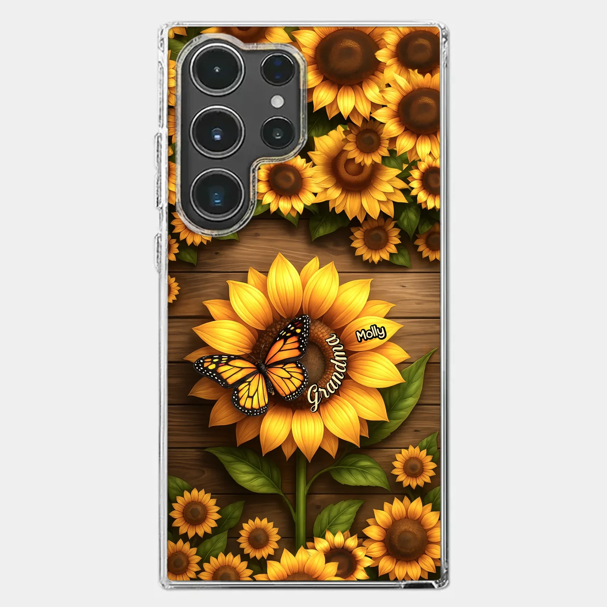 Planted With Love, Blossomed With Grandkids - Family Personalized Custom Clear Phone Case - Mother's Day, Gift For Mom, Grandma - Image 41