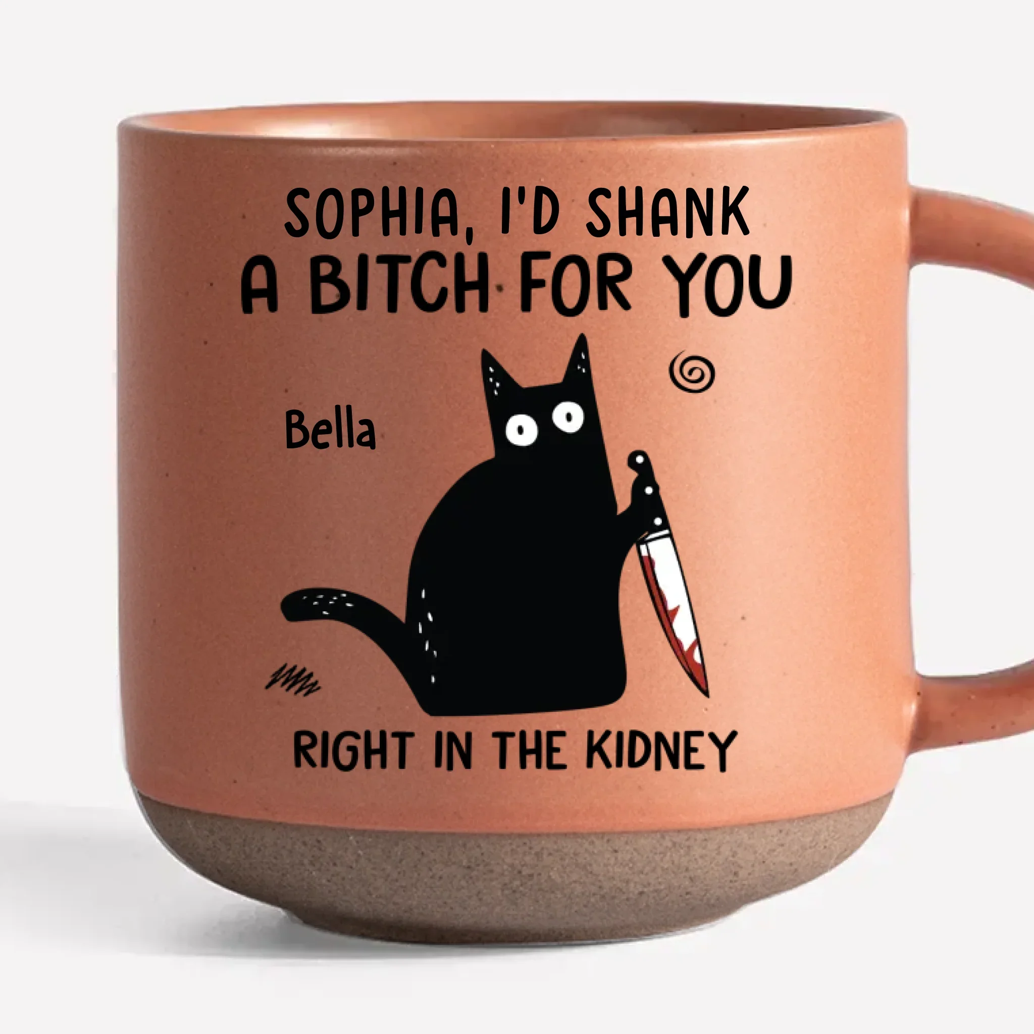 Pour A Cup, Exchange Giggles - Friend Personalized Custom Printed Pottery Mug - Christmas Gift For Best Friends, Sisters, Family Members, Coworkers - Image 3