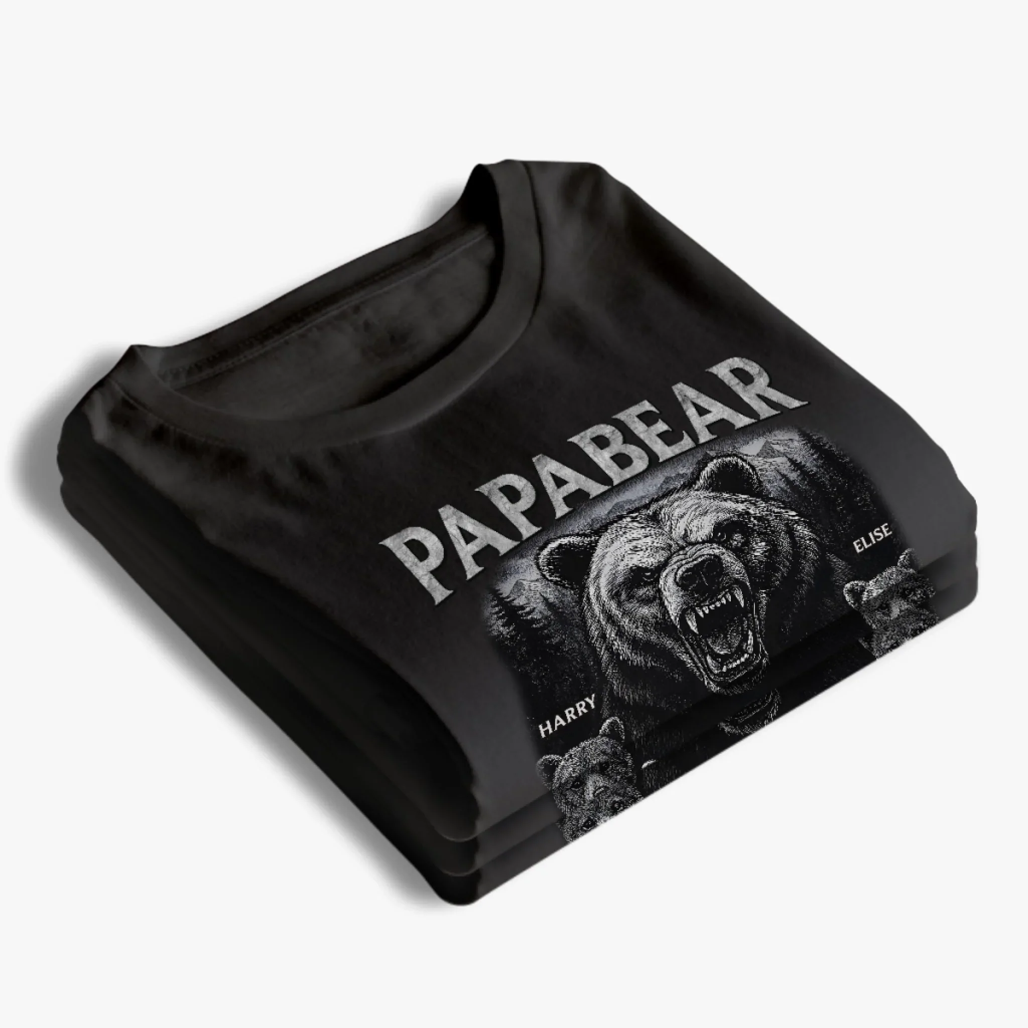 Protecting My Cubs, Always - Family Personalized Custom Unisex T-shirt, Premium T-shirt, Hoodie - Father's Day, Gift For Dad, Grandpa - Image 4