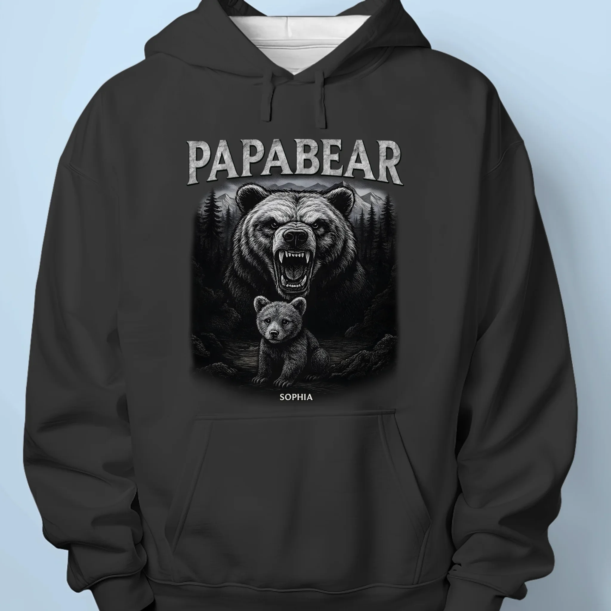 Protecting My Cubs, Always - Family Personalized Custom Unisex T-shirt, Premium T-shirt, Hoodie - Father's Day, Gift For Dad, Grandpa - Image 7