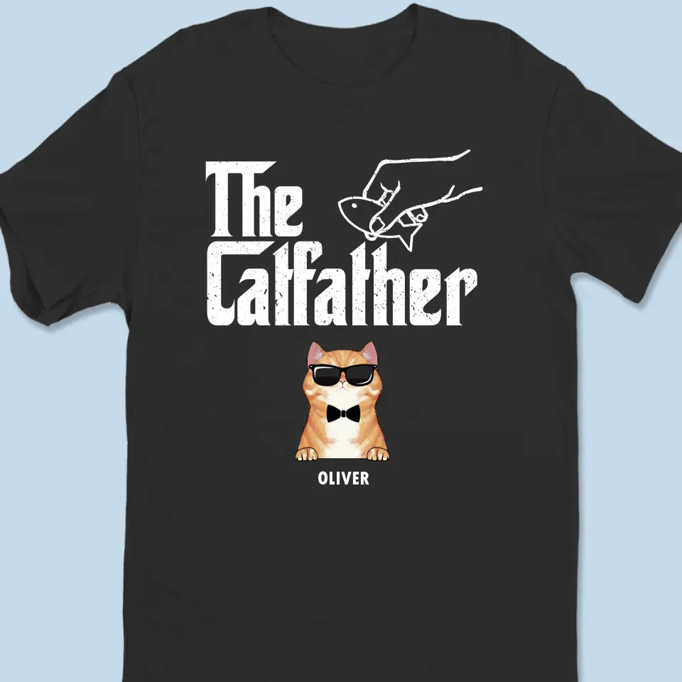 Proud Father Of A Few Cats - Cat Personalized Custom Unisex T-shirt, Hoodie, Sweatshirt - Gift For Pet Owners, Pet Lovers - Image 2