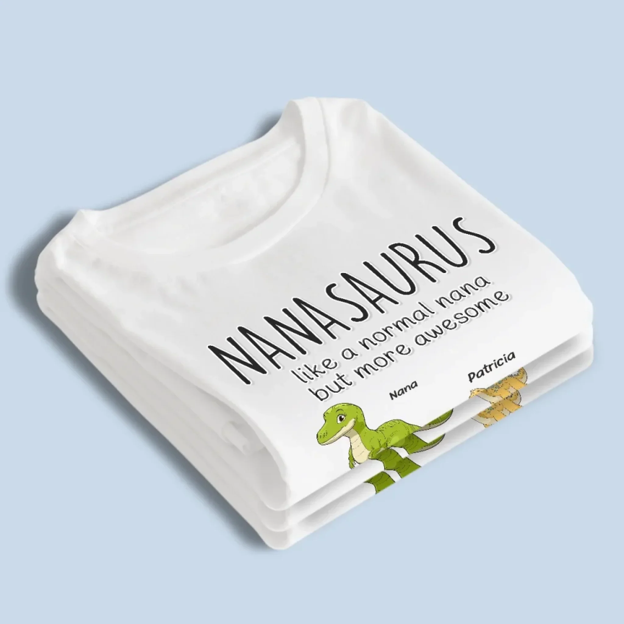Raising Tiny Dinosaurs With Love -  Family Personalized Custom Unisex T-shirt, Premium T-shirt, Hoodie - Mother's Day Gift For Mom, Grandma - Image 4