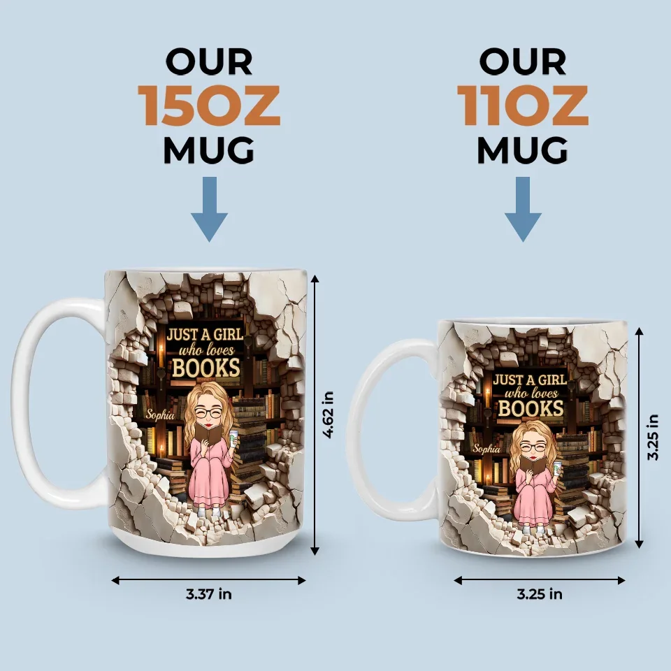 Read To Live And Live To Read - Personalized Custom Mug - Christmas Gift For Book Lovers - Image 6