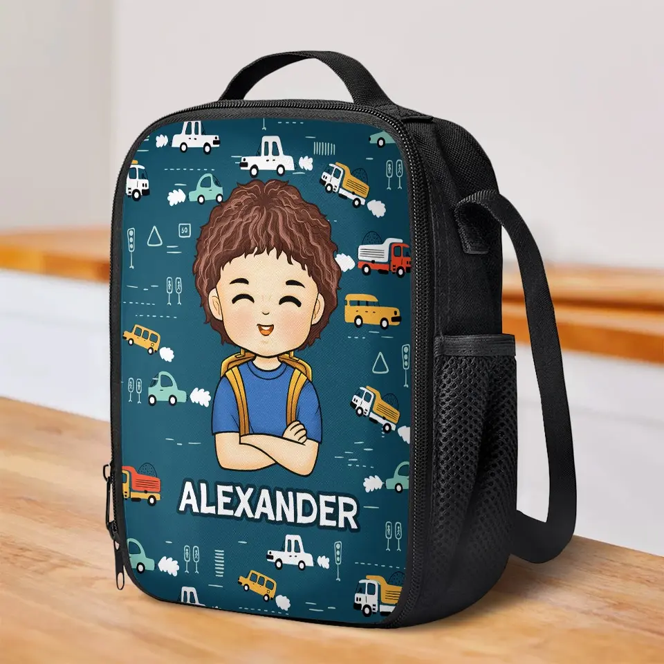 Rise And Shine, It’s School Time! - Personalized Custom Lunch Bag - Back To School Gift For Kid - Image 3