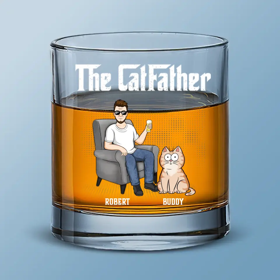Sleep Late, Have Fun, Get Wild & Drink Whiskey - Cat Personalized Custom Whiskey Glass - Gift For Pet Owners, Pet Lovers - Image 2