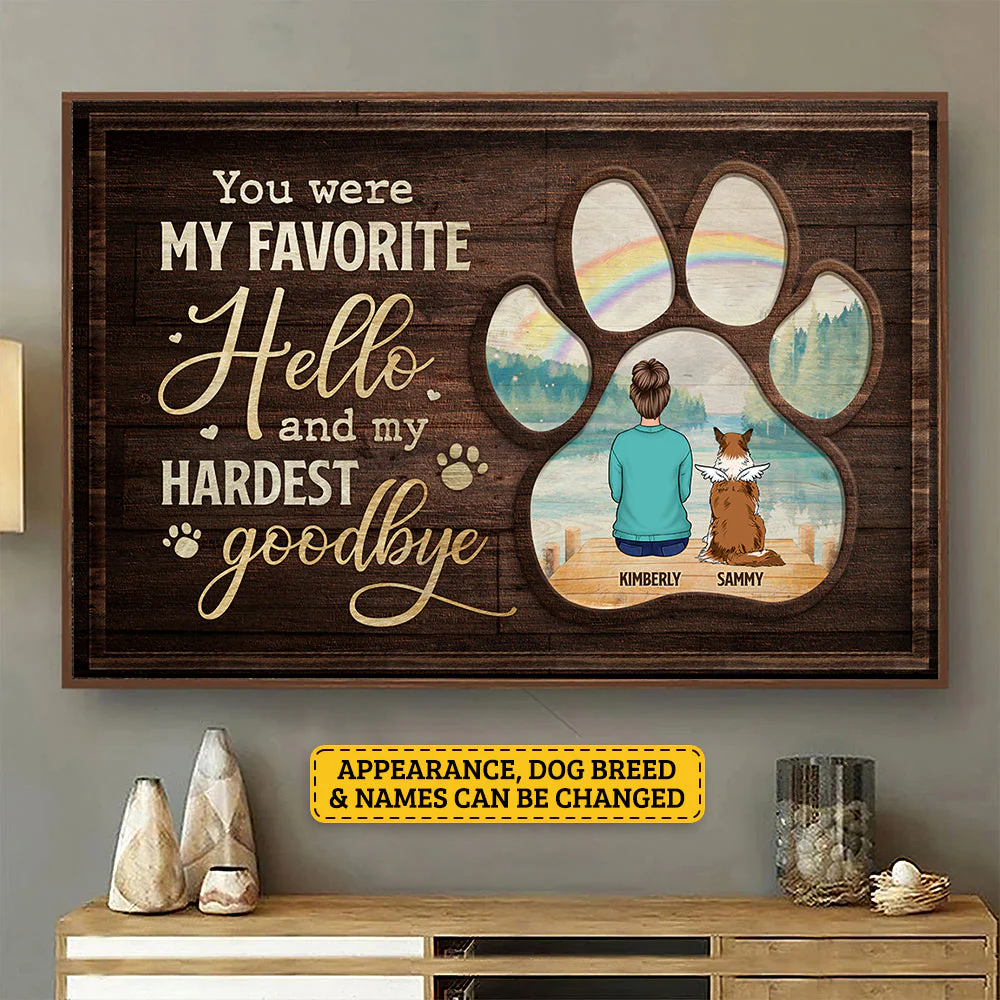 Sometimes A Very Special Dog Enters Our Lives - Personalized Horizontal Poster - Gift For Pet Lovers - Image 3