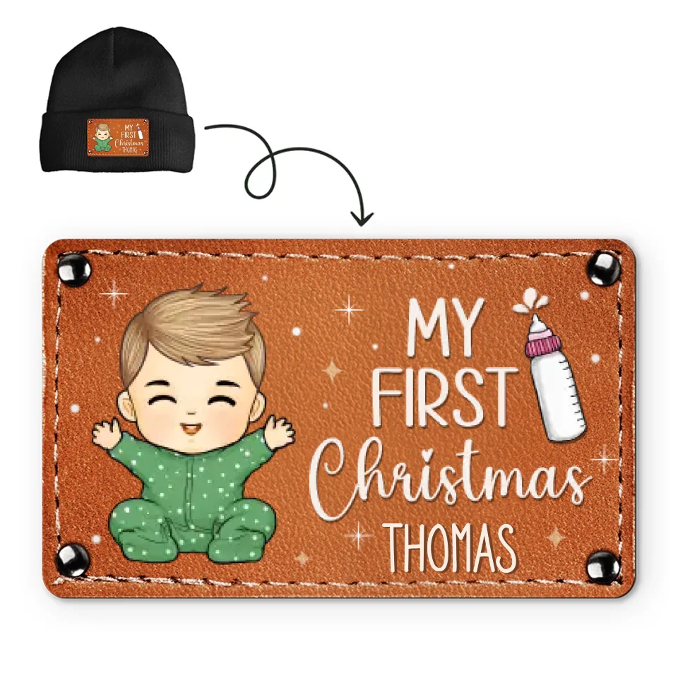 Sorry Santa I Drank The Milk - Family Personalized Custom Baby Beanie Hat - Christmas Gift For Baby Kids, Newborn Baby, First Christmas - Image 2