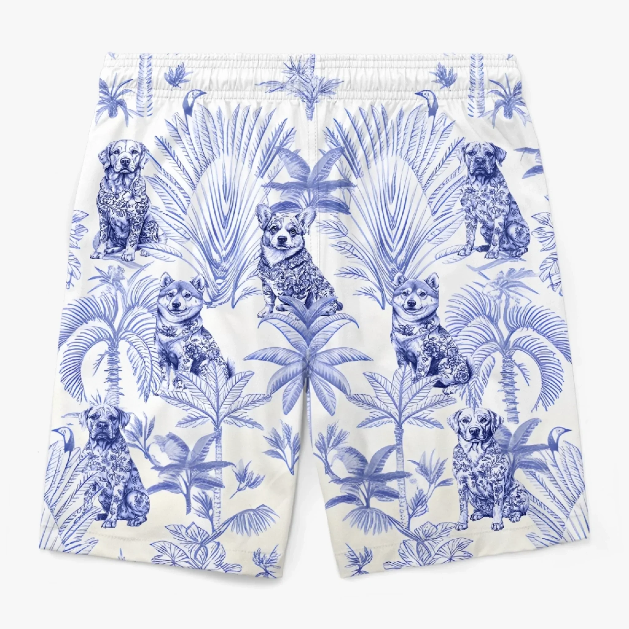 Stay Pawsitive, Stay Tropical - Dog Personalized Custom Tropical Hawaiian Aloha Men Beach Shorts - Summer Vacation Gift For Pet Owners, Pet Lovers - Image 5