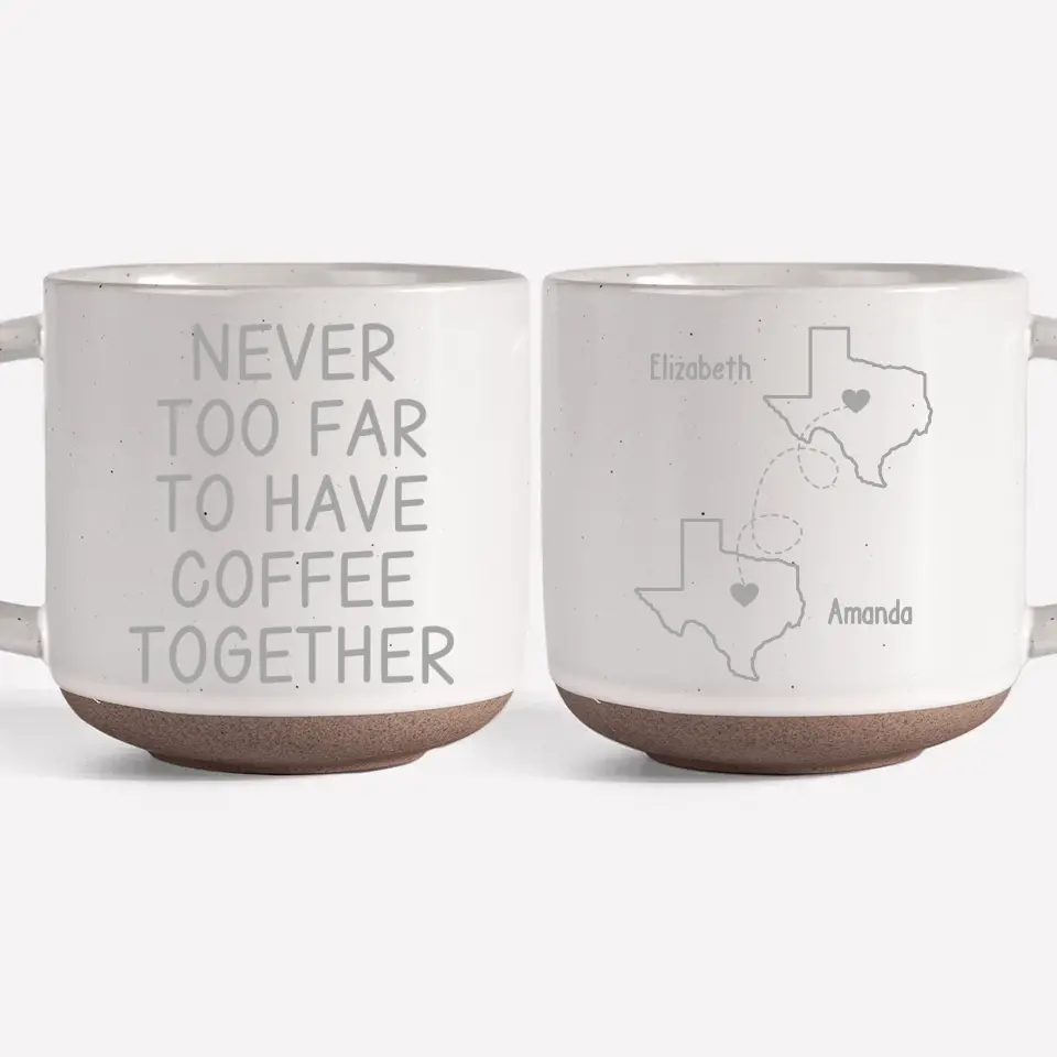 Still Having Coffee Together - Bestie Personalized Custom Pottery Mug - Gift For Best Friends, BFF, Sisters - Image 7