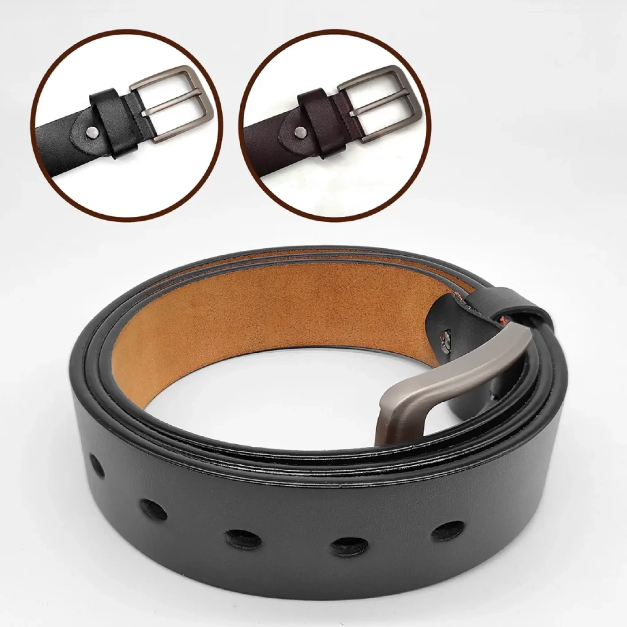 Strength, Style, And Family - Family Personalized Custom Engraved Leather Belt - Father's Day, Gift For Dad, Grandpa - Image 5