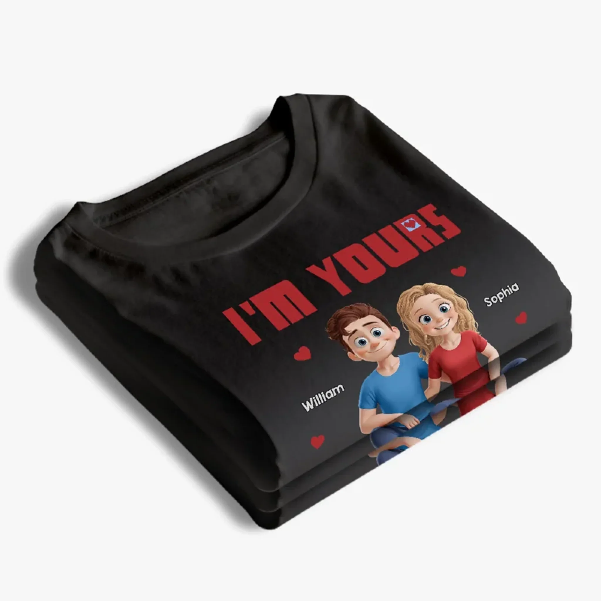 Stuck With Me Forever - Couple Personalized Custom Unisex T-shirt, Premium T-shirt, Hoodie - Gift For Husband Wife, Anniversary - Image 4