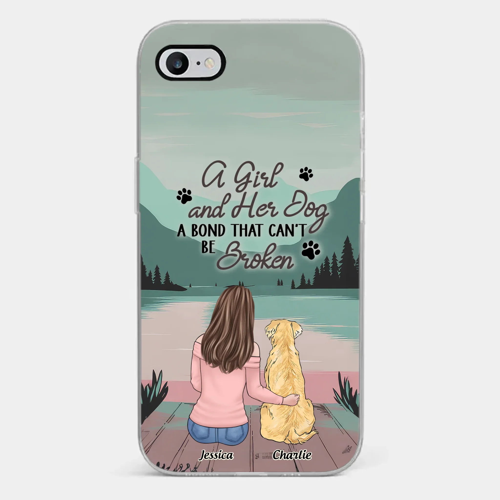 Tails Of Love - Dog Personalized Custom Clear Phone Case - Gift For Pet Owners, Pet Lovers - Image 2