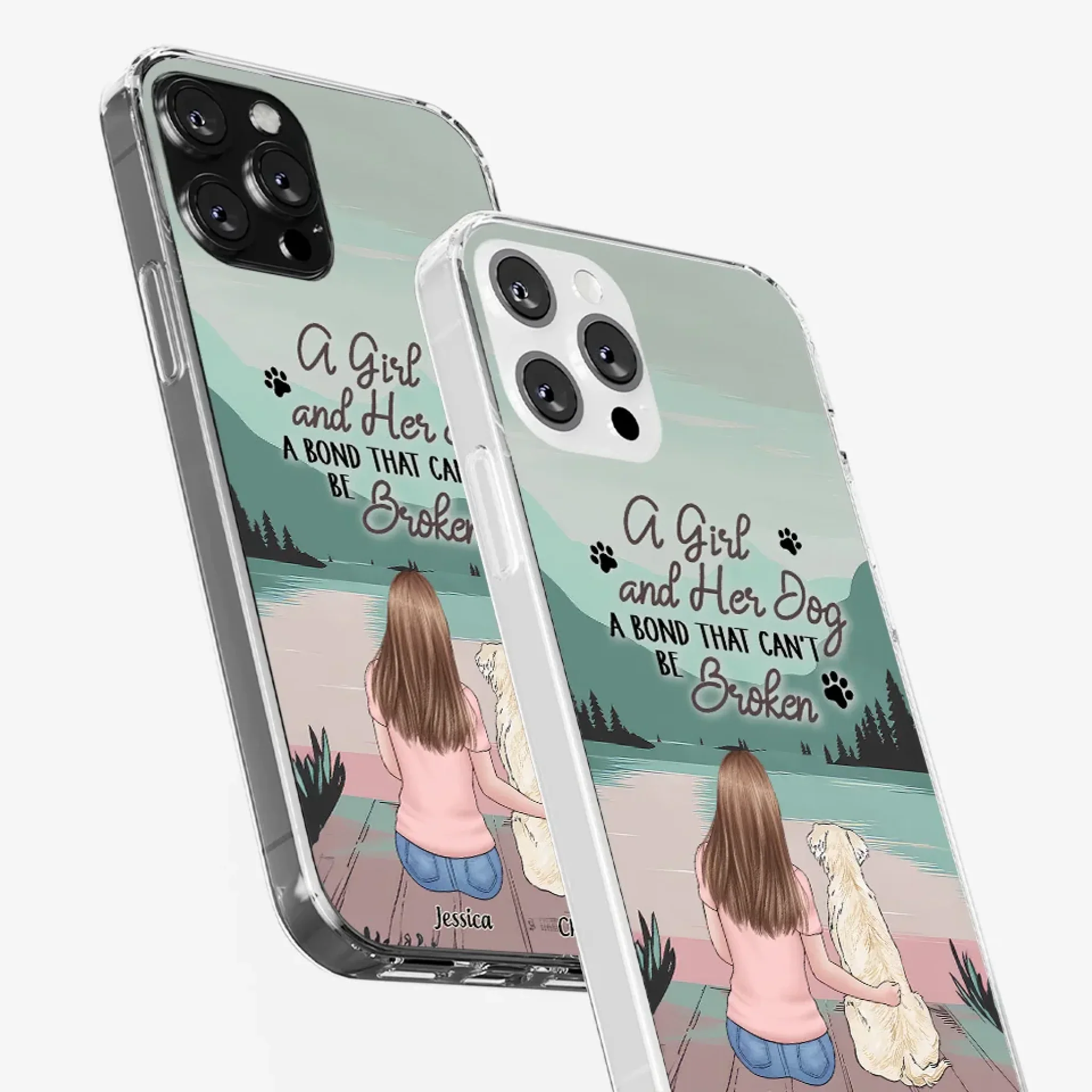 Tails Of Love - Dog Personalized Custom Clear Phone Case - Gift For Pet Owners, Pet Lovers - Image 34