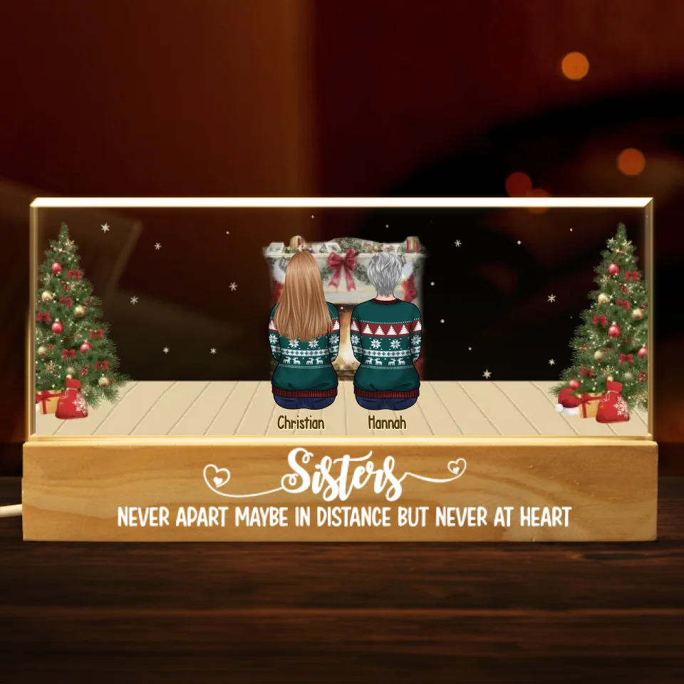 Thank You For Always Knowing What I Need To Hear - Family Personalized Custom Acrylic Letters 3D LED Night Light - Christmas Gift For Family Members, Siblings, Brothers, Sisters - Image 2