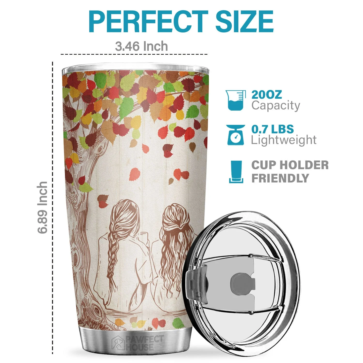 Thank You For The Laughter For All The Fun We’ve Shared - Tumbler - To My Bestie, Gift For Bestie, Best Friend, Sister, Birthday Gift For Bestie And Friend - Image 2