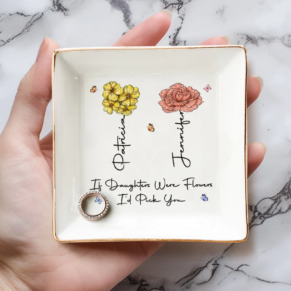 Thankful For Every Moment Together - Family Personalized Custom Jewelry Dish - Gift For Grandma, Mom, Daughter - Image 4