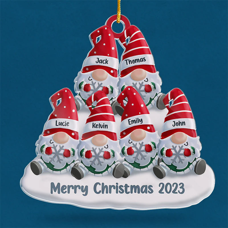 The Best Christmas Gift - Family Personalized Custom Ornament - Acrylic Custom Shaped - Christmas Gift For Family Members - Image 3