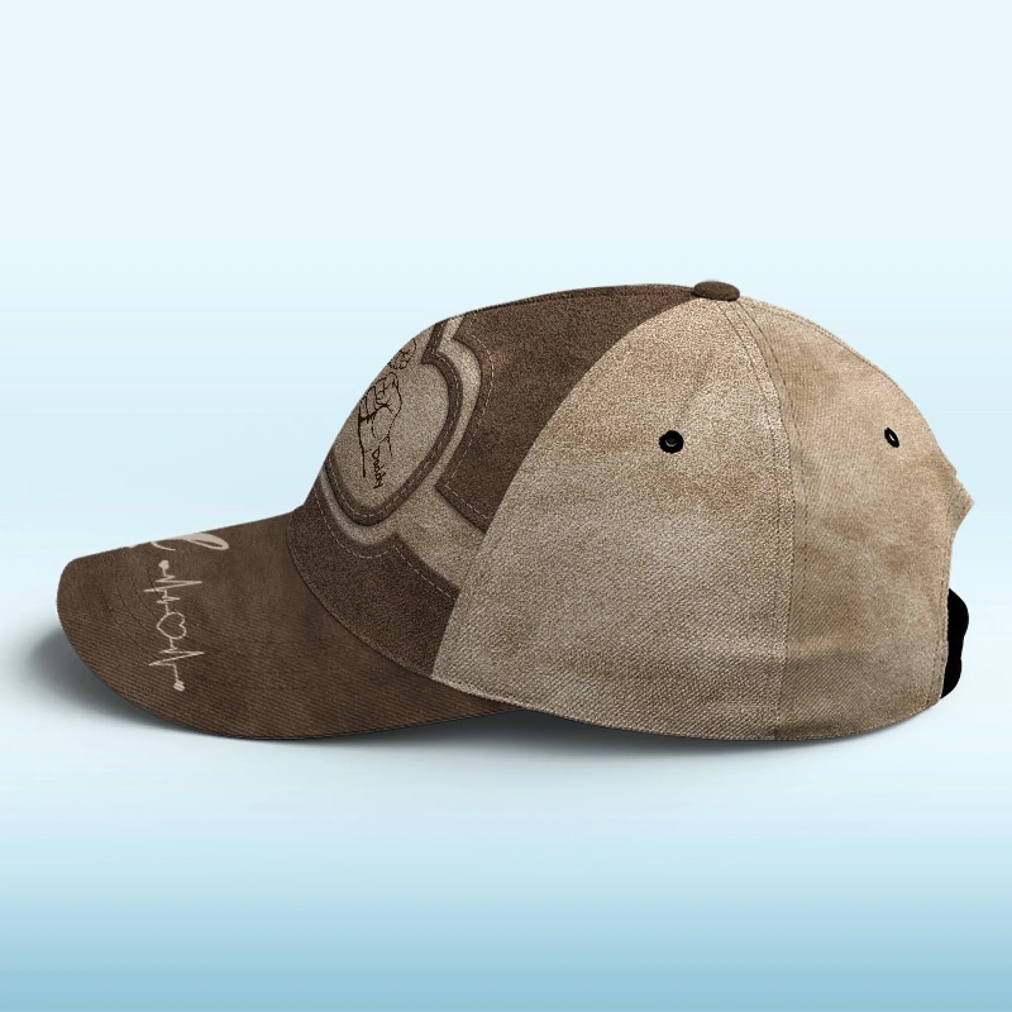 The Best Dads Get Promoted To Grandpa - Family Personalized Custom Hat, All Over Print Classic Cap - New Arrival, Father's Day, Gift For Dad, Grandpa AMZ - Image 4