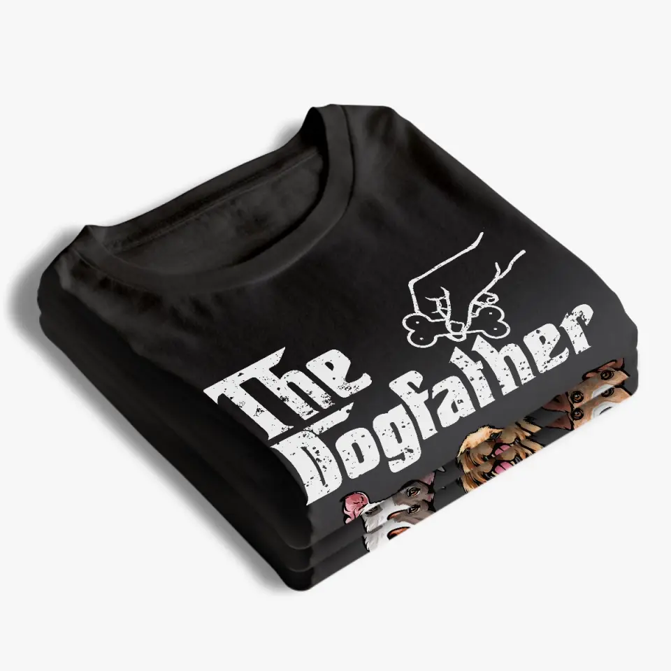 The Best Dogfather - Dog Personalized Custom Unisex T-shirt, Hoodie, Sweatshirt - Father's Day, Gift For Pet Owners, Pet Lovers - Image 4
