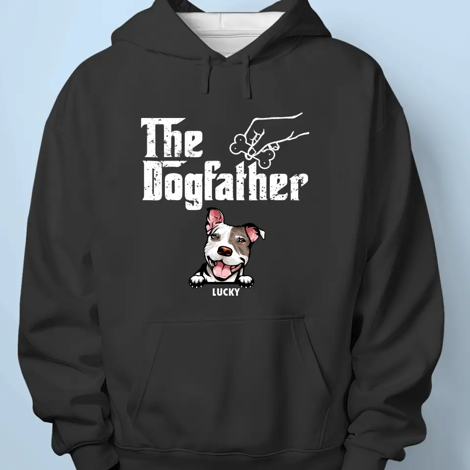 The Best Dogfather - Dog Personalized Custom Unisex T-shirt, Hoodie, Sweatshirt - Father's Day, Gift For Pet Owners, Pet Lovers - Image 5