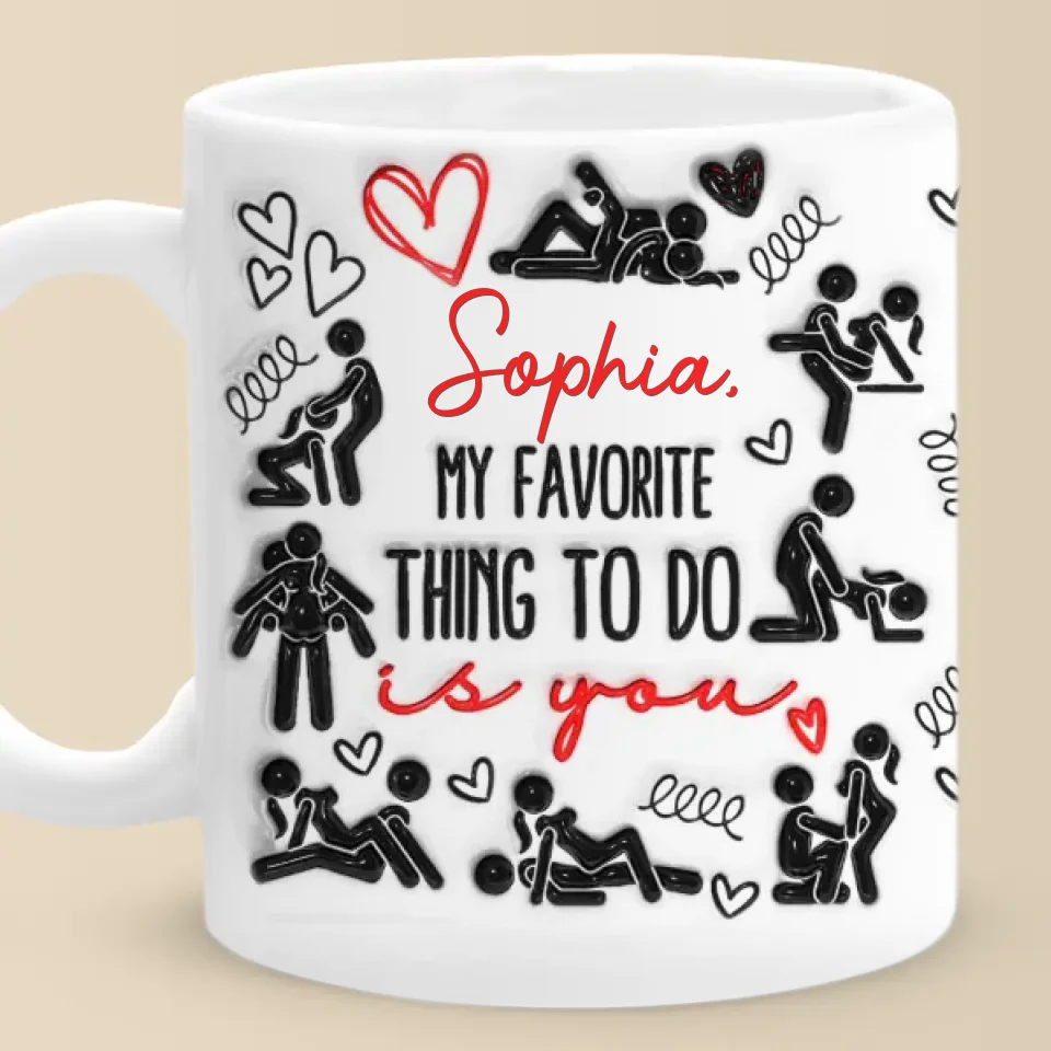 The Best Part Of My Day Is Spending It With You - Couple Personalized Custom 3D Inflated Effect Printed Mug - Christmas Gift For Husband Wife, Anniversary - Image 6