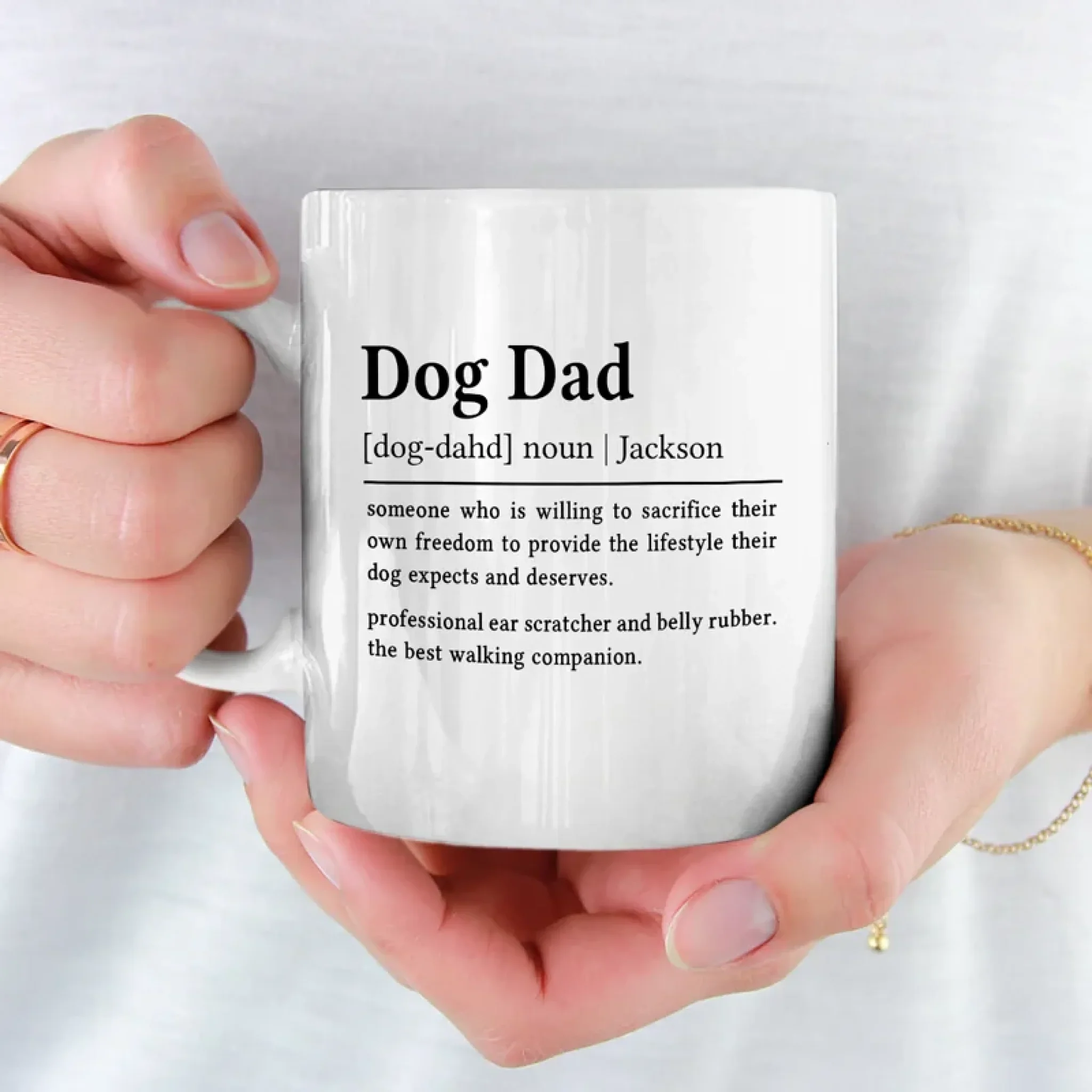 The Best Walking Companion - Dog Personalized Custom Mug - Gift For Pet Owners, Pet Lovers - Image 3