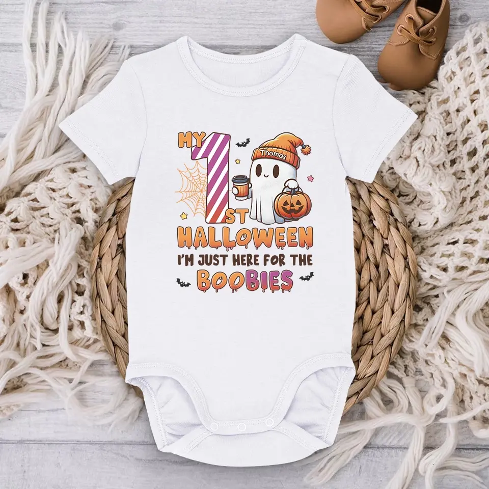 The Cutest Boo You've Ever Seen - Family Personalized Custom Baby Onesie - Halloween Gift For Baby Kids, Newborn Baby - Image 3
