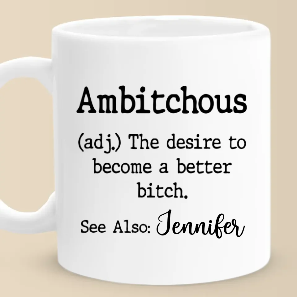 The Desire To Become A Better - Friend Personalized Custom Mug - Christmas Gift For Best Friends, Sisters, Family Members, Coworkers - Image 2