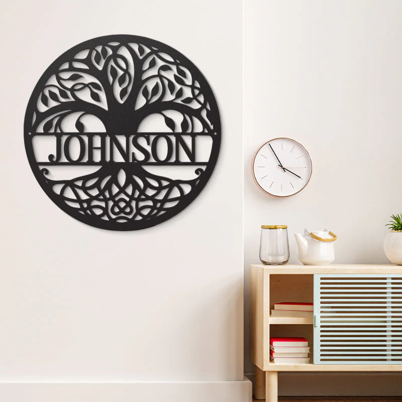 The Family Tree - Family Personalized Custom Home Decor Cut Metal Sign, Metal Wall Art - Gift For Family Members - Image 3