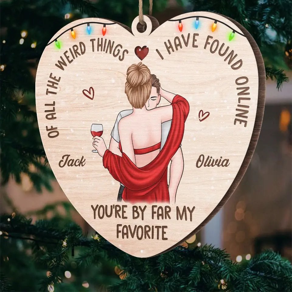 The Good Things In Life Are Better With You - Couple Personalized Custom Ornament - Wood Custom Shaped - Christmas Gift For Husband Wife, Anniversary - Image 5