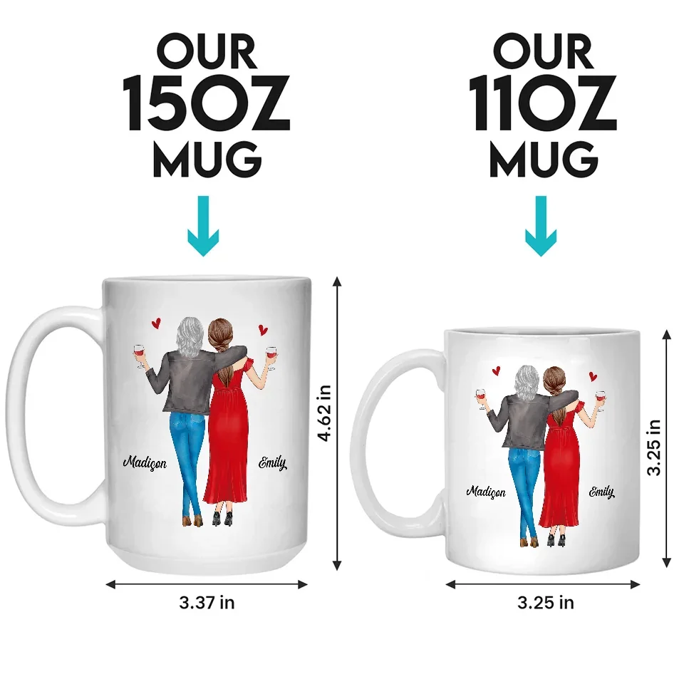 The Greatest Joy Of Being Your Mother Is Seeing You Become An Amazing Mom - Family Personalized Custom Mug - Gift For Daughter - Image 5