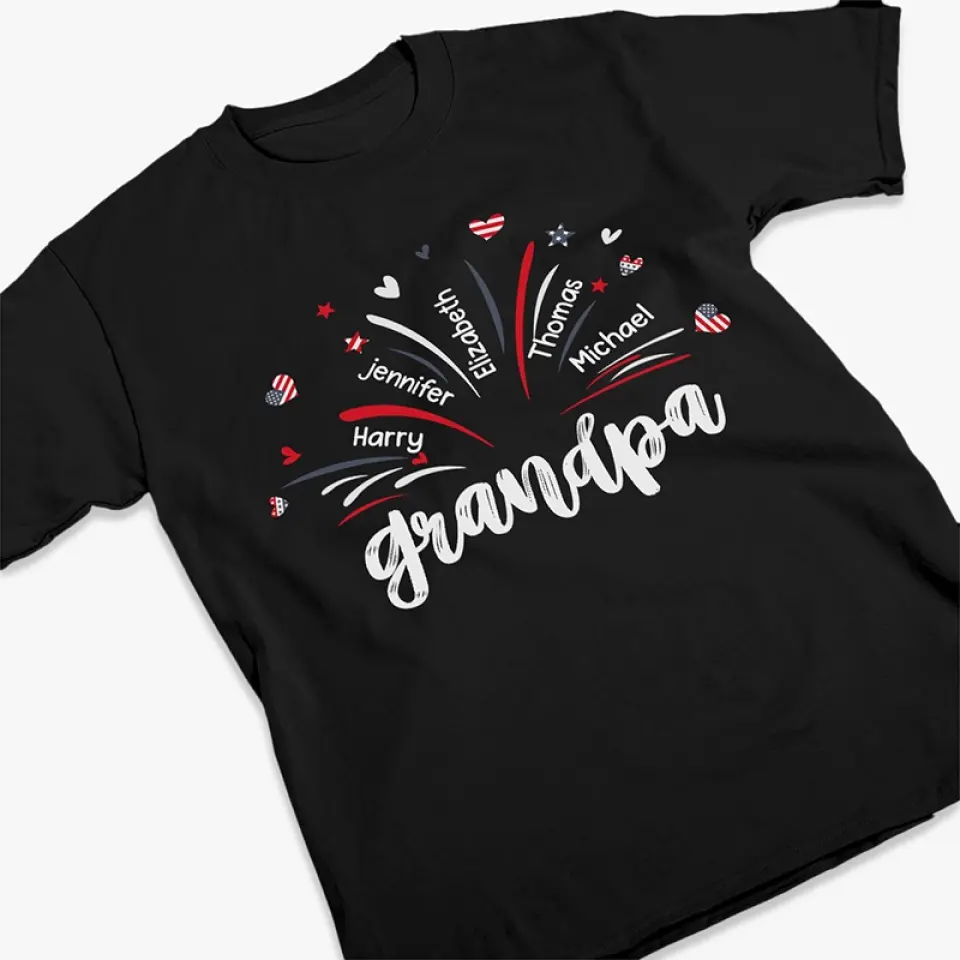 The Highest Honor I Could Ever Receive Is Being Called Your Father - Family Personalized Custom Unisex T-shirt, Hoodie, Sweatshirt - 4th of July, Father's Day, Gift For Dad, Grandpa - Image 3