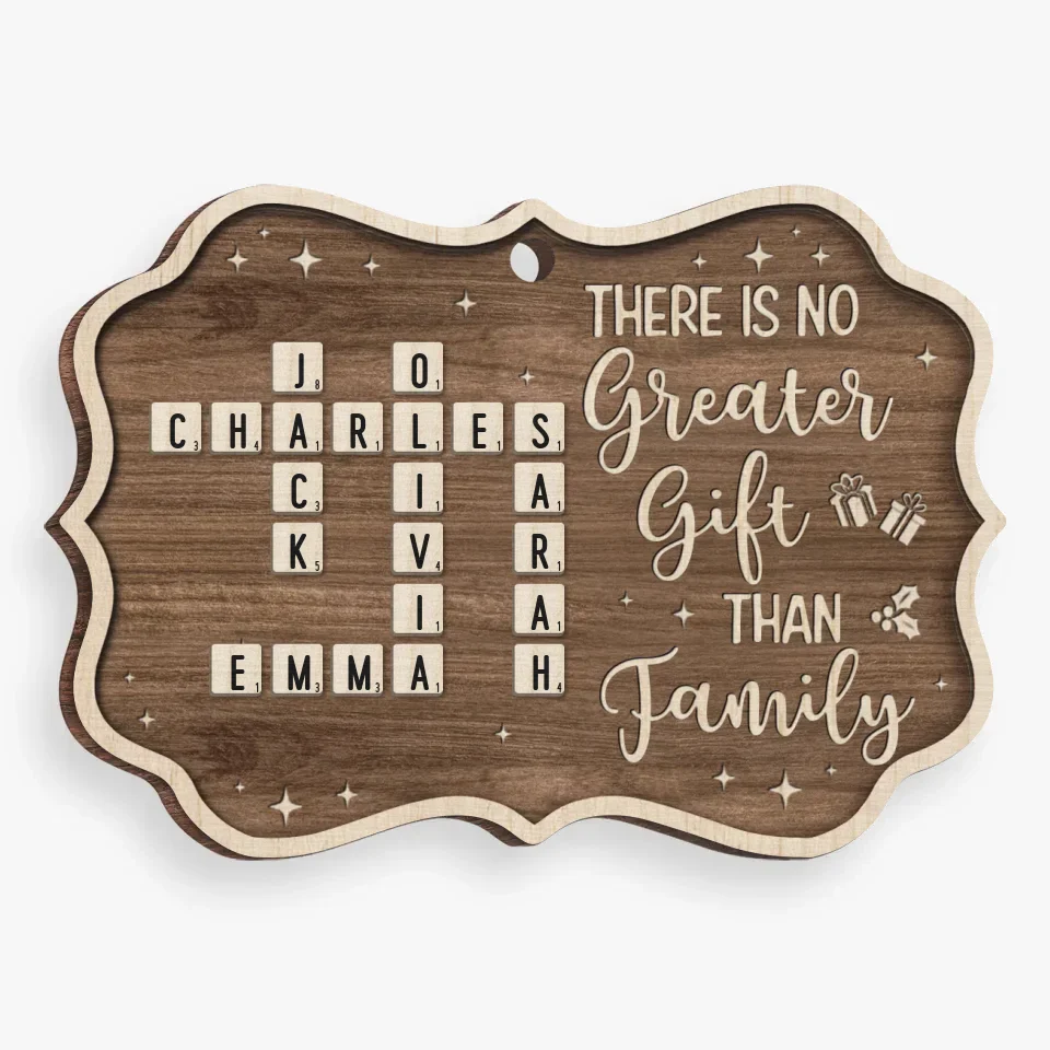 The Love Between Family Knows No Distance - Family Personalized Custom Ornament - Wood Benelux Shaped - Christmas Gift For Family Members - Image 2