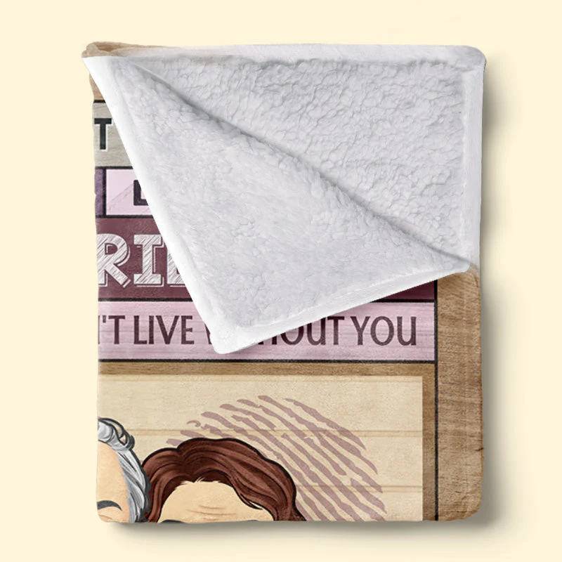The Love Of My Life - Couple Personalized Custom Blanket - Gift For Husband Wife, Anniversary - Image 3