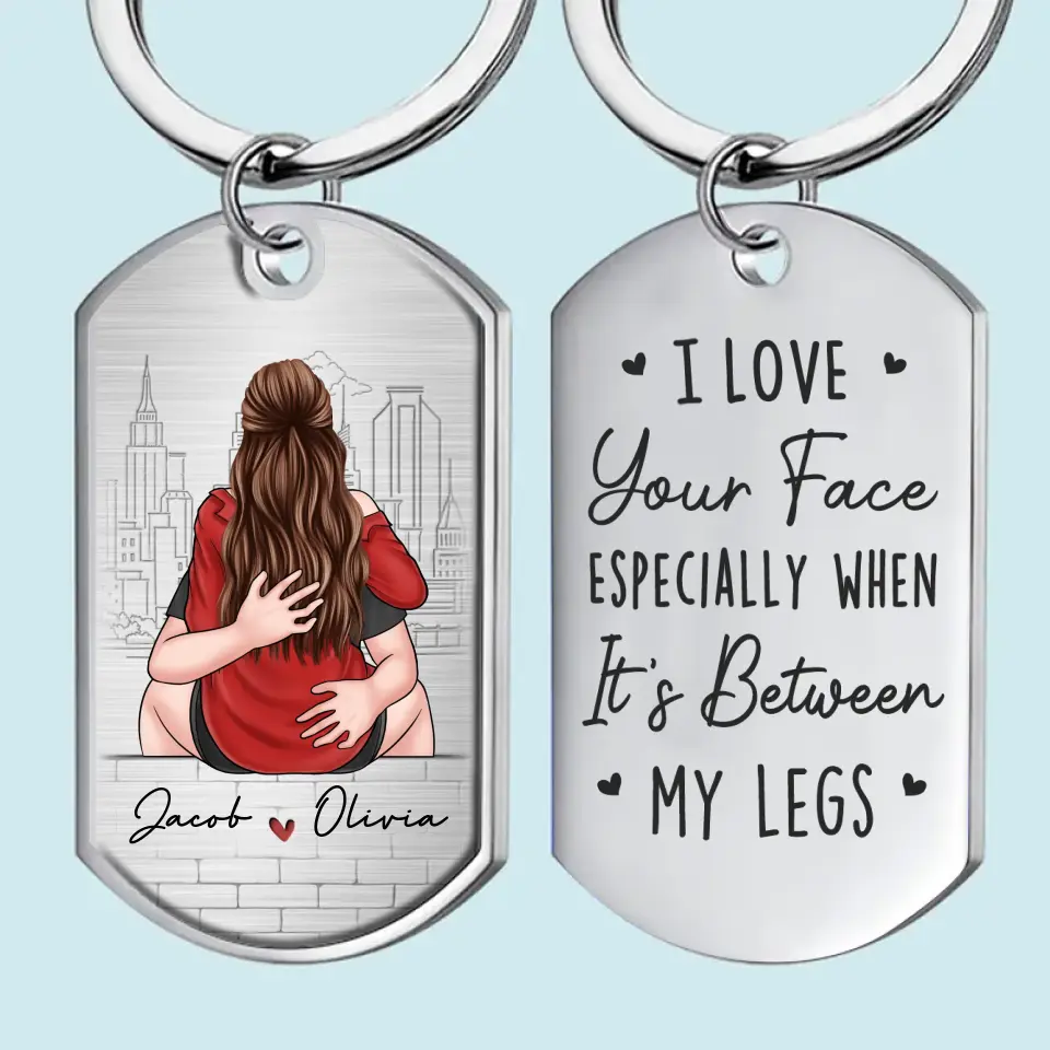 The One Whom My Soul Loves - Couple Personalized Custom Keychain - Gift For Husband Wife, Anniversary - Image 2