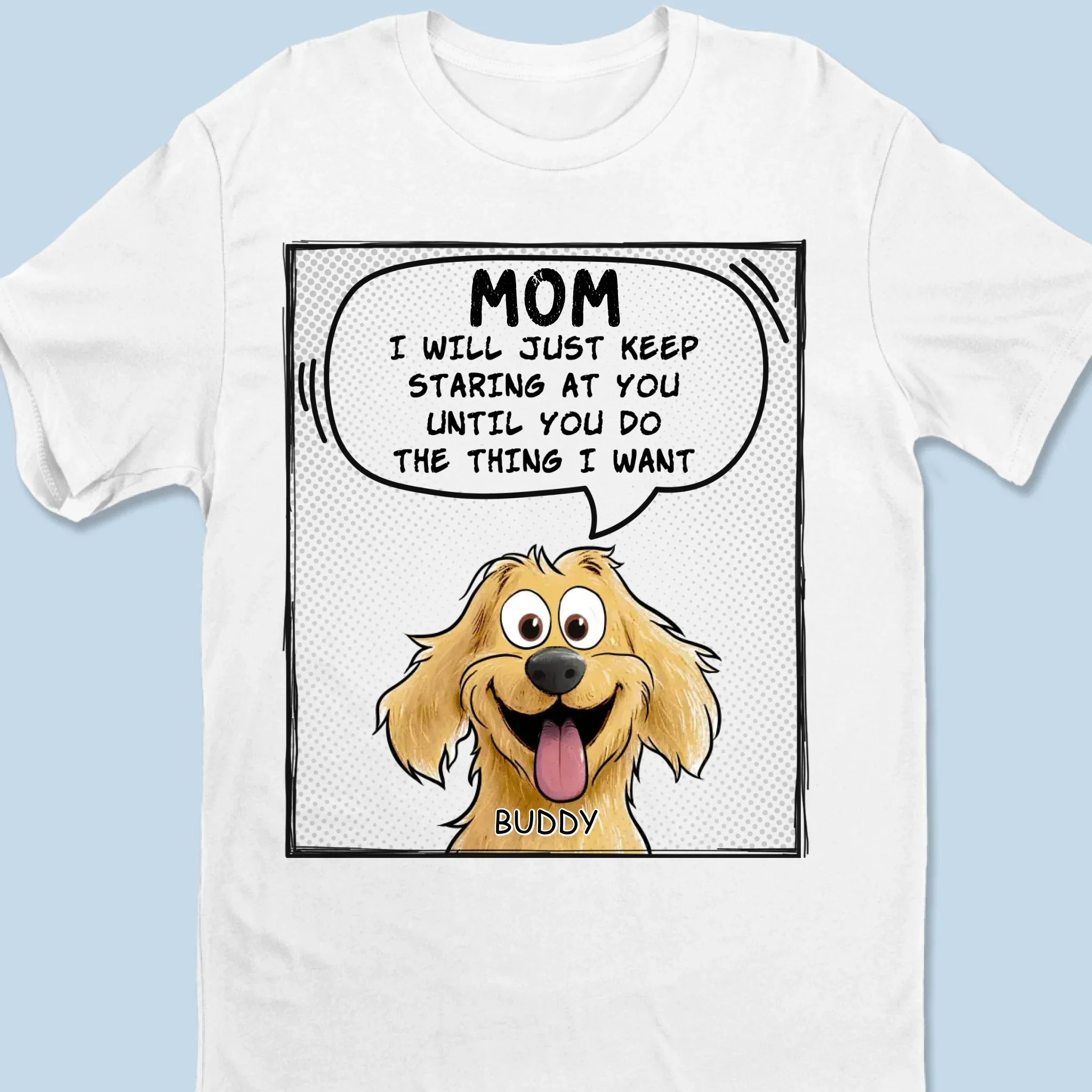 The Power Of The Puppy Stare - Dog Personalized Custom Unisex T-shirt, Premium T-shirt, Hoodie - Gift For Pet Owners, Pet Lovers - Image 2