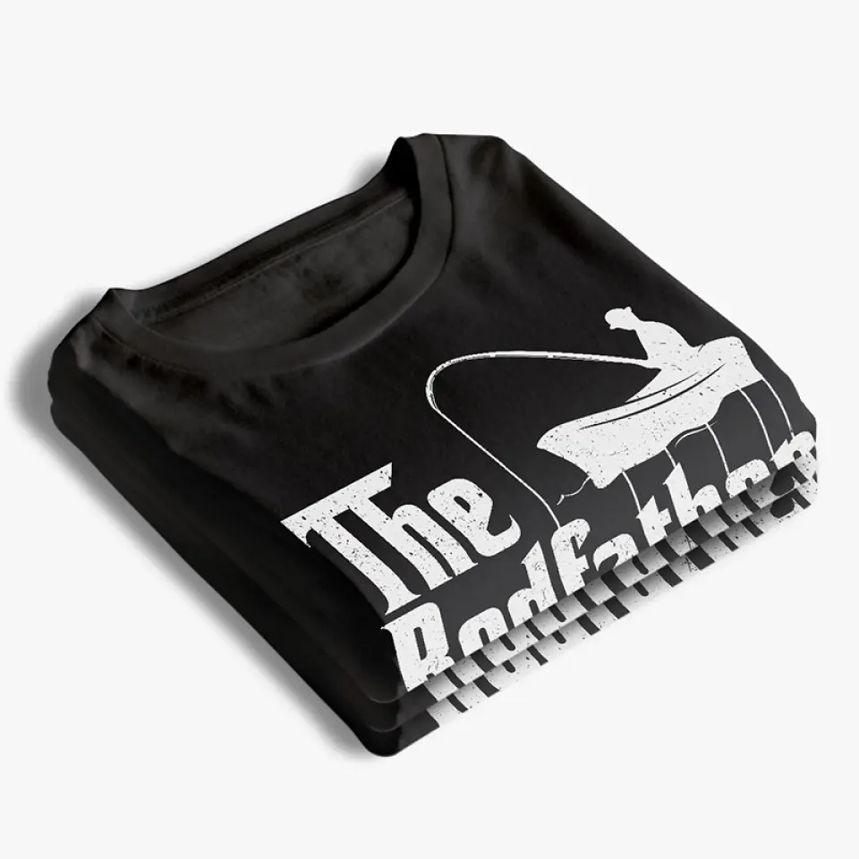 The Rodfather - Family Personalized Custom Unisex T-shirt, Hoodie, Sweatshirt - Father's Day, Gift For Dad - Image 4