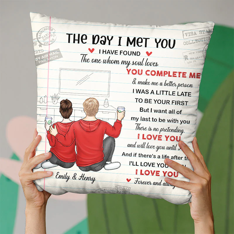 There Is No Pretending I Love You - Couple Personalized Custom Pillow - Gift For Husband Wife, Anniversary - Image 3