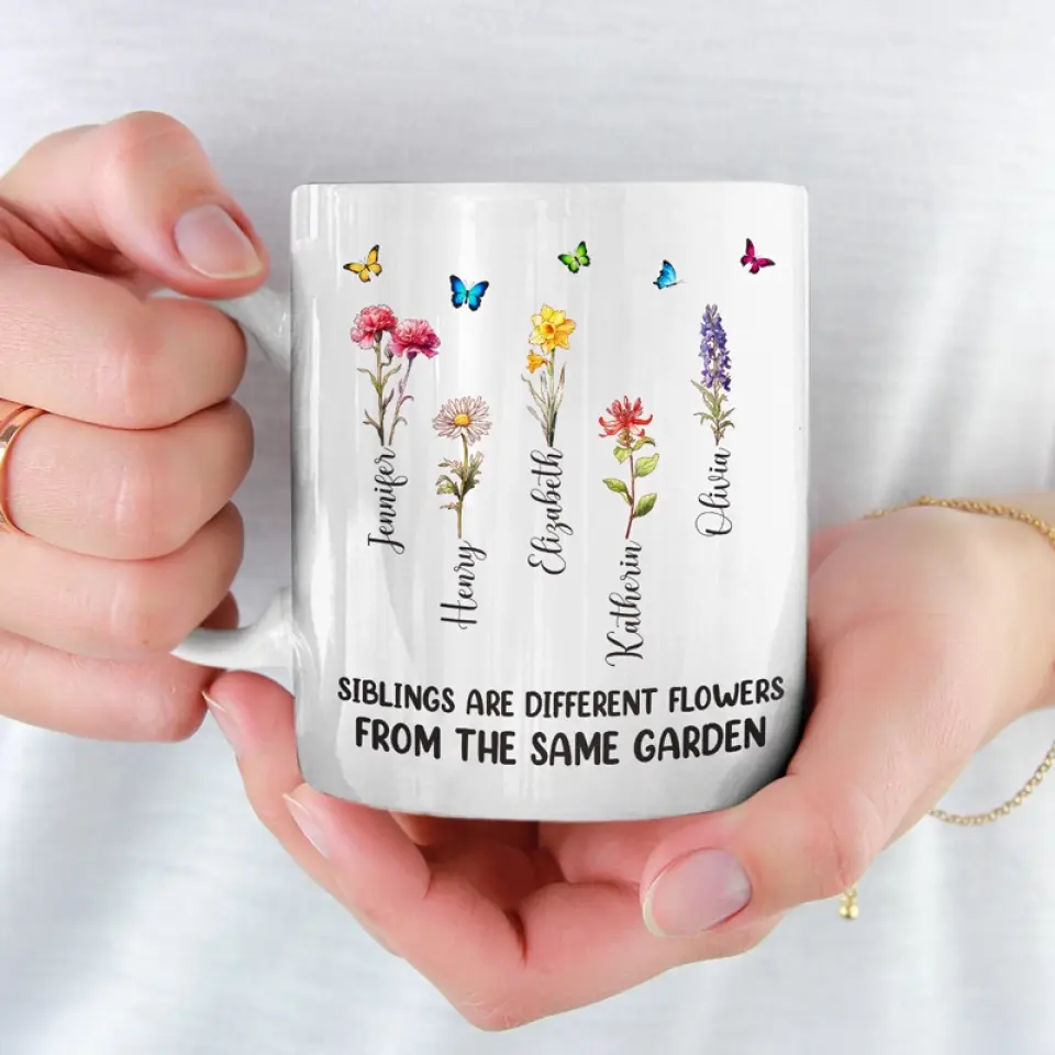 There's No Better Friend Than A Sister - Sister Personalized Custom Mug - Gift For Sisters, Siblings - Image 3