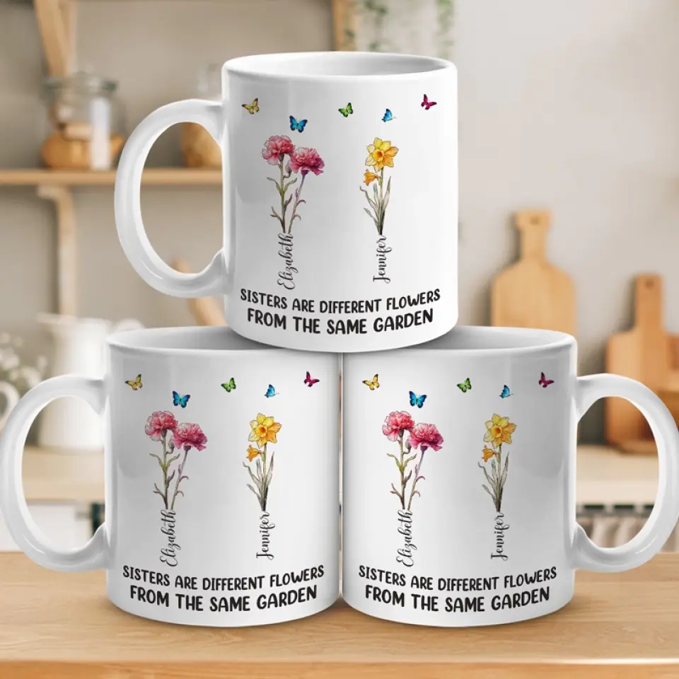 There's No Better Friend Than A Sister - Sister Personalized Custom Mug - Gift For Sisters, Siblings - Image 4