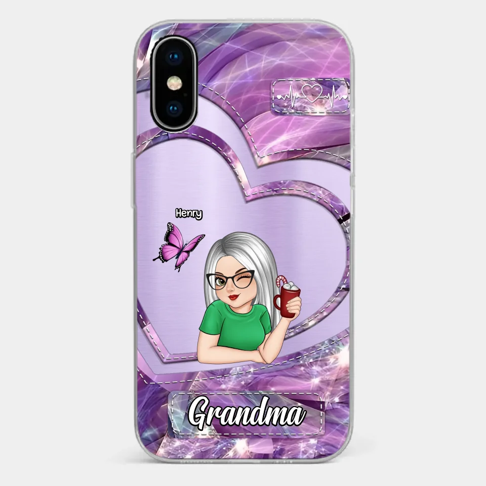 There's No Place Like Home Except Grandma's - Family Personalized Custom Clear Phone Case - Gift For Grandma - Image 27