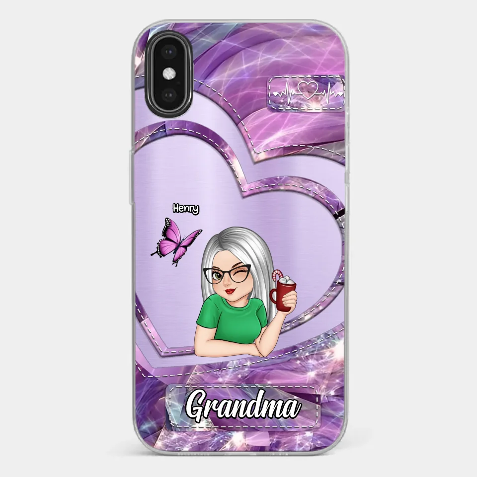 There's No Place Like Home Except Grandma's - Family Personalized Custom Clear Phone Case - Gift For Grandma - Image 28