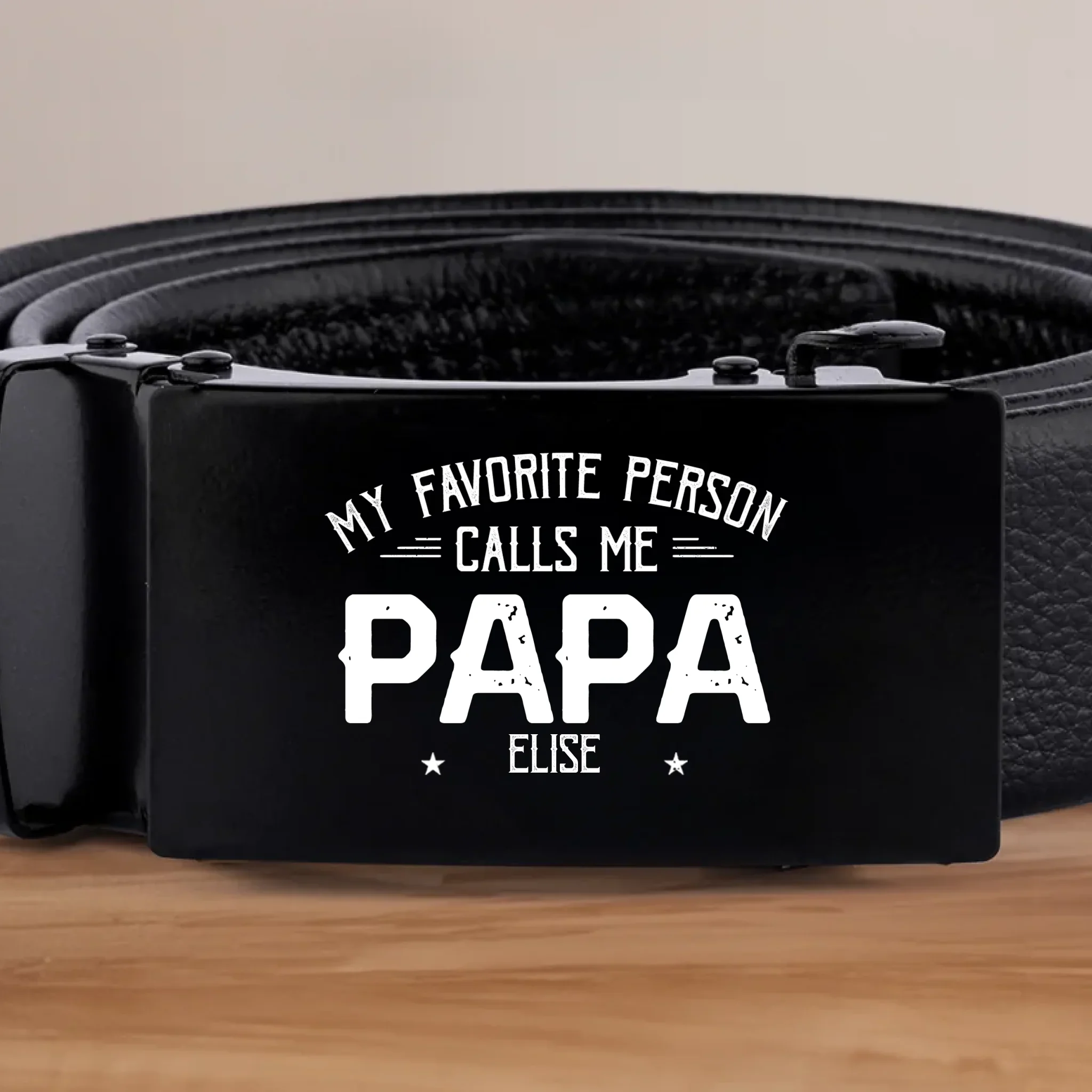 They Call Me Papa, That’s My Superpower - Family Personalized Custom Printed Belt Buckle - Father's Day, Gift For Dad, Grandpa - Image 2