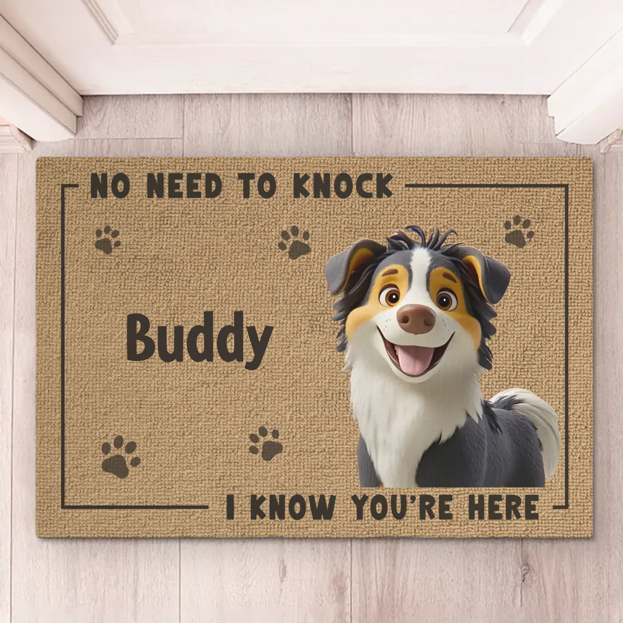 This House Runs On Love And Dog Hair - Dog Personalized Custom Home Decor Decorative Mat - House Warming Gift For Pet Owners, Pet Lovers - Image 5