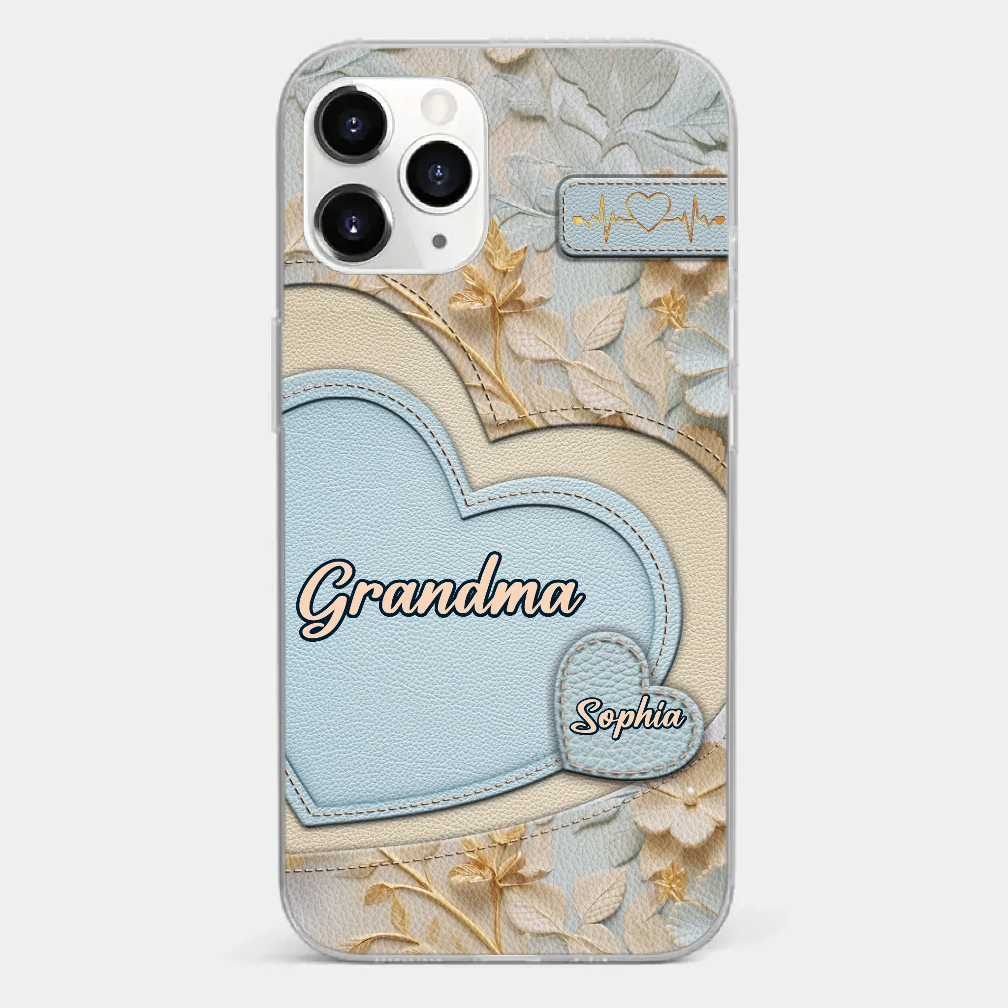 Tied Together By Love - Family Personalized Custom 3D Inflated Effect Printed Clear Phone Case - Mother's Day, Gift For Mom, Grandma - Image 8