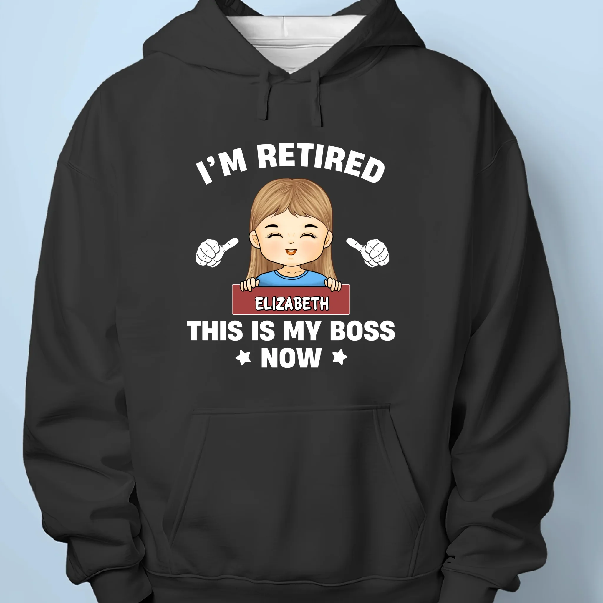 Tiny Boss, Big Job - Family Personalized Custom Unisex T-shirt, Premium T-shirt, Hoodie - Appreciation, Retirement Gift For Coworkers, Work Friends, Couple, Family Members - Image 7